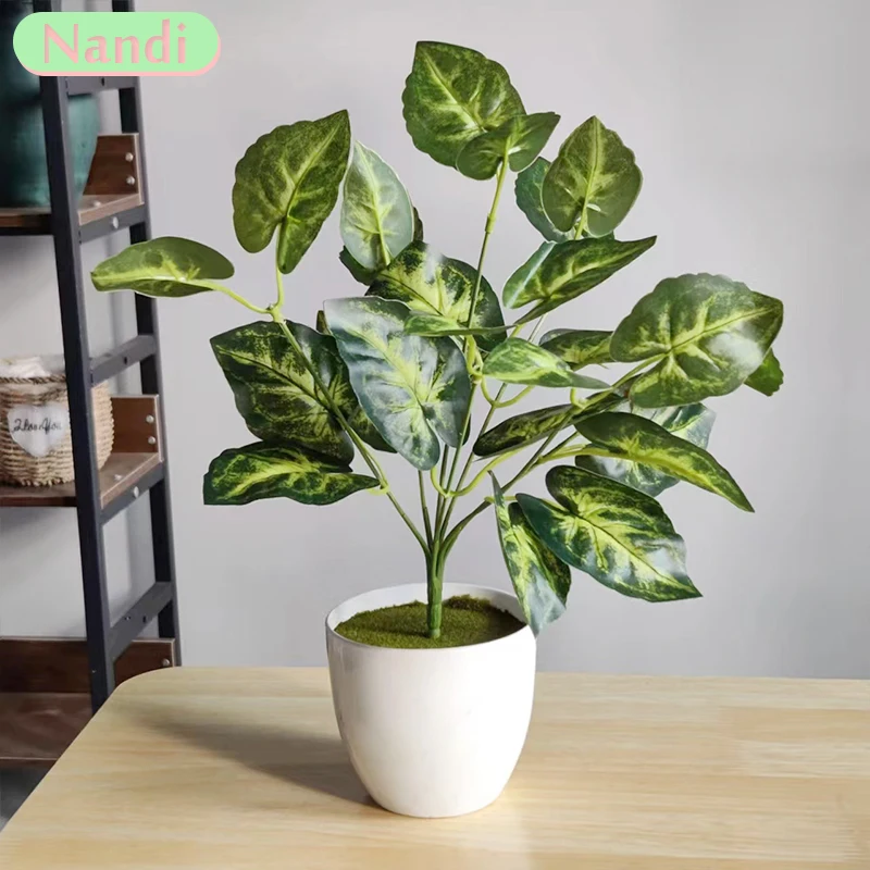 30cm Artificial Potted Scene Desktop Home Office Shelf Decoration Desktop Landscape Bonsai Wedding Room Party Accessories Vine