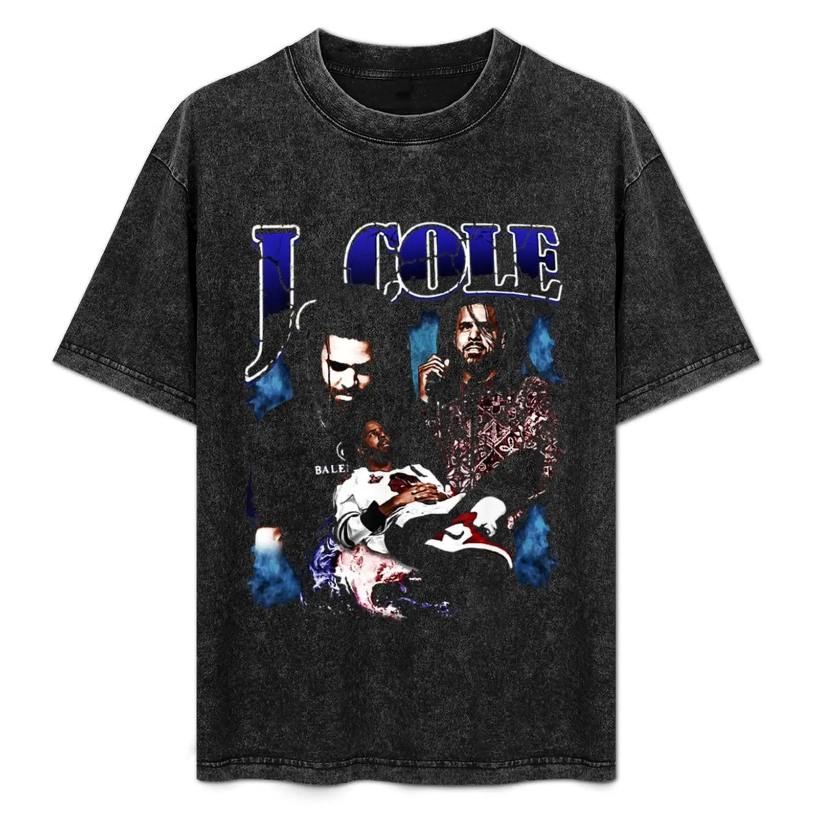 

J-Cole-Tee-Rapper-Retro-Vintage T-Shirt Relaxed Casual Short Sleeve Tee