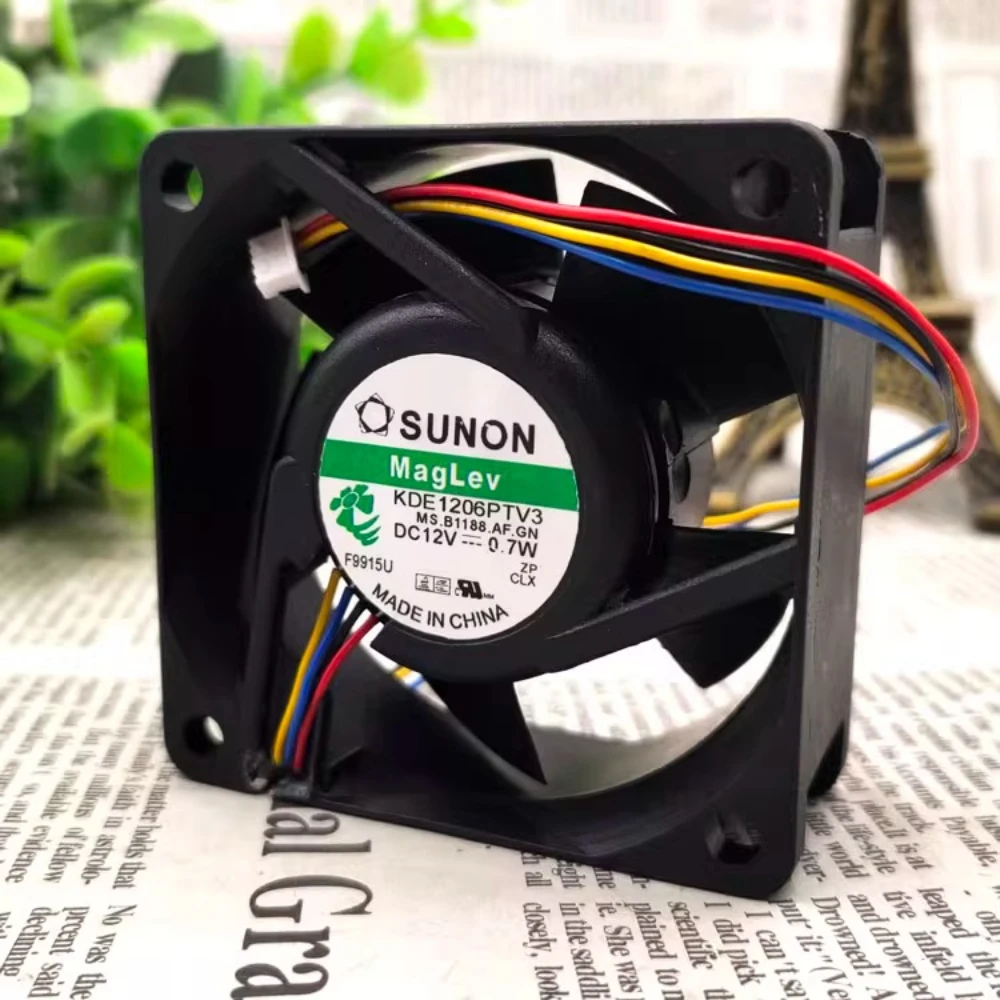 

SUNON 6025 KDE1206PTV3 12 В 0,7 Вт 6 см бесшумный охлаждающий вентилятор с магнитной левитацией