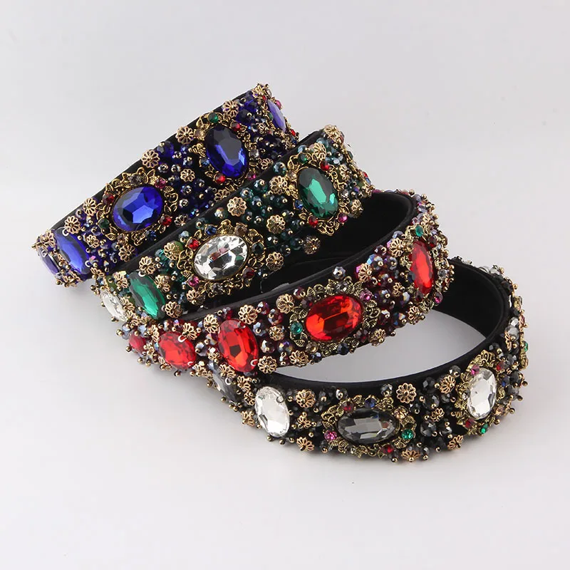 New fashion temperament heavy industry gorgeous headband catwalk versatile fashion hair accessories women's wholesale
