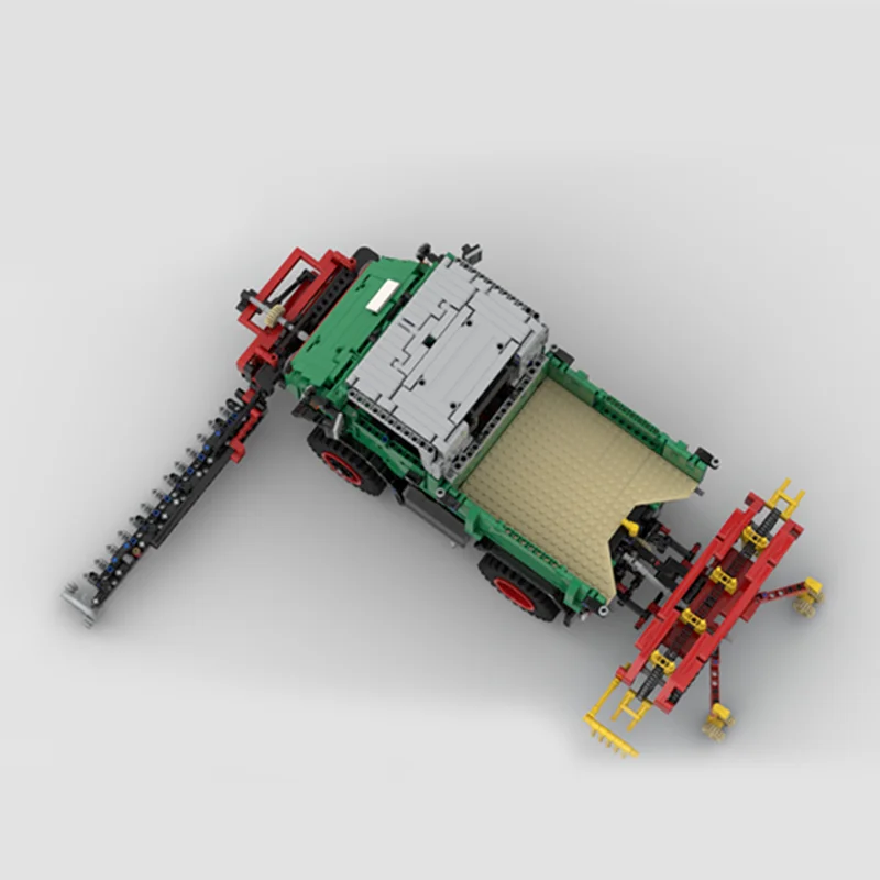 3019pcs MOC Unimog Groene Band Hark En Technisch Modelbouw Speelgoed Blokken Kerstcadeaus Bouw Monteren DIY Baksteen Kinderen