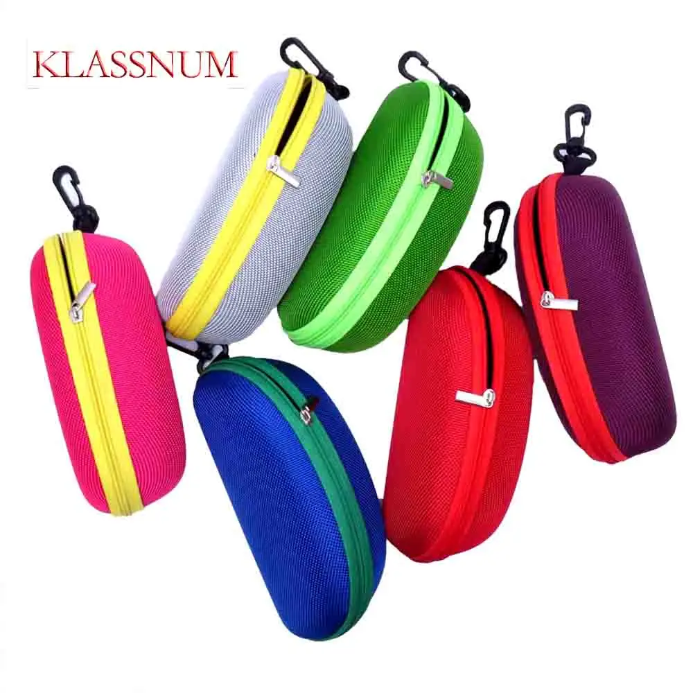 

Portable Glasses Box Black Hard Case Large Holder Protector Zipper Sunglasses Case Eyewear Accessories Travel Pack Pouch Glasses
