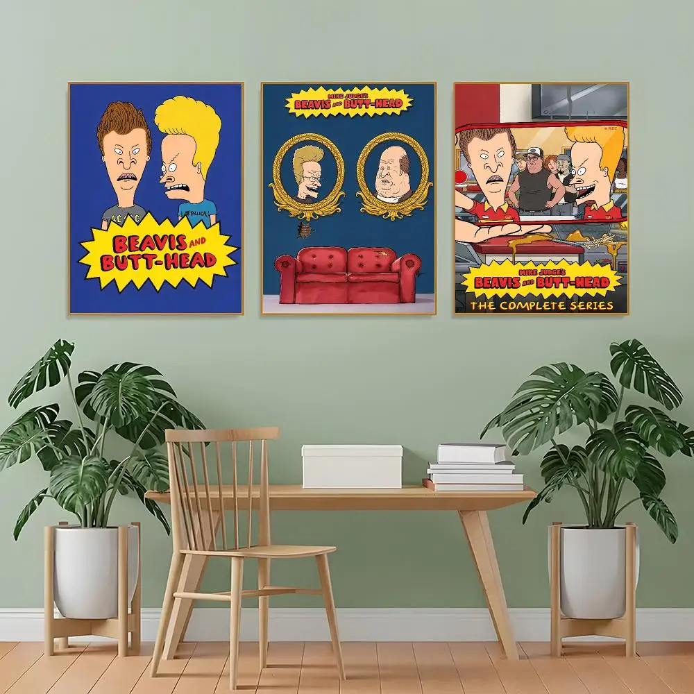 B-Beavis And Butt Head Poster Poster Artistic Stylish Wall Art For Home Office Bathroom‌ Decor Living