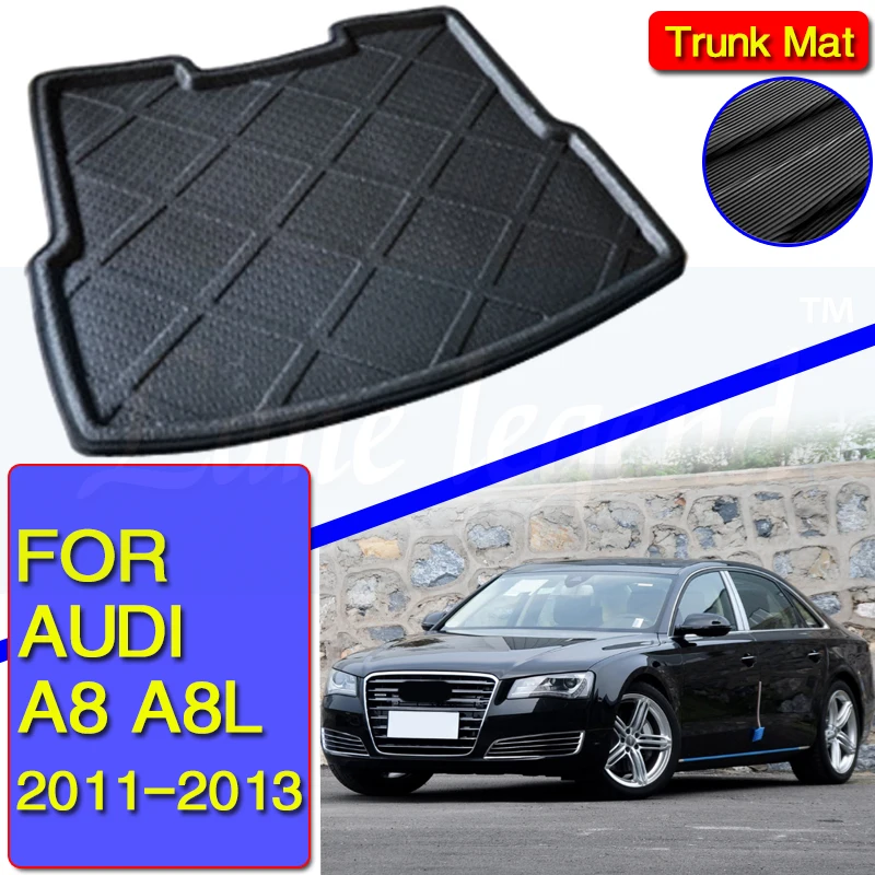 

For Audi A8 A8L 2011 2012 2013 Boot Tray Cargo Liner Rear Trunk Floor Mat Carpet Luggage Cargo Tray Car Accessory