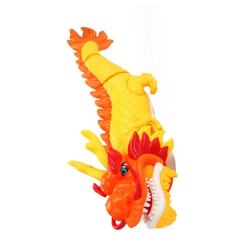 Electric Swinging Dragon Dance Chinese New Year Mascots Toy Toddler Festive Gift