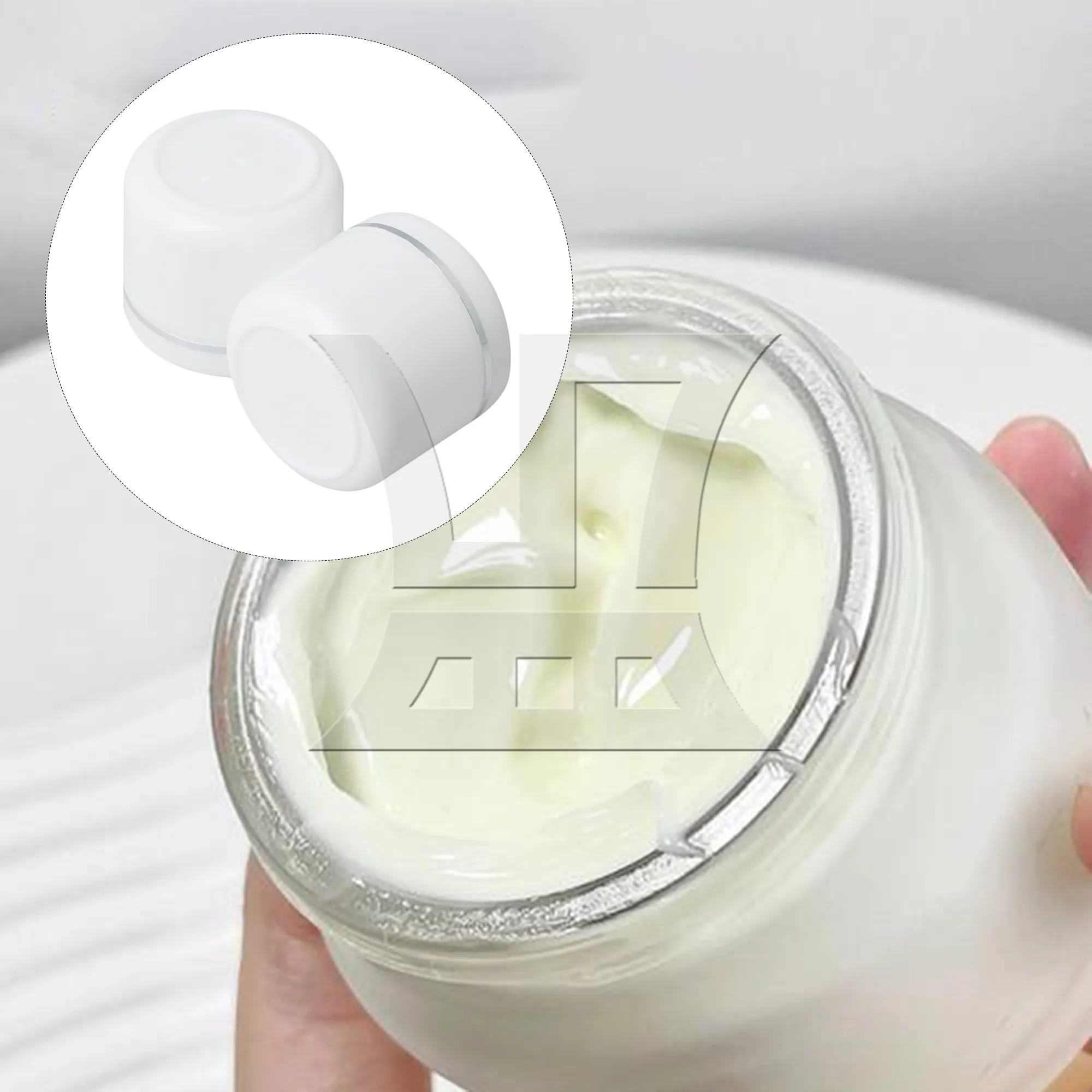 100 Pcs Round Creams Containers Plastic Makeup Jars Pot for Travel 30g