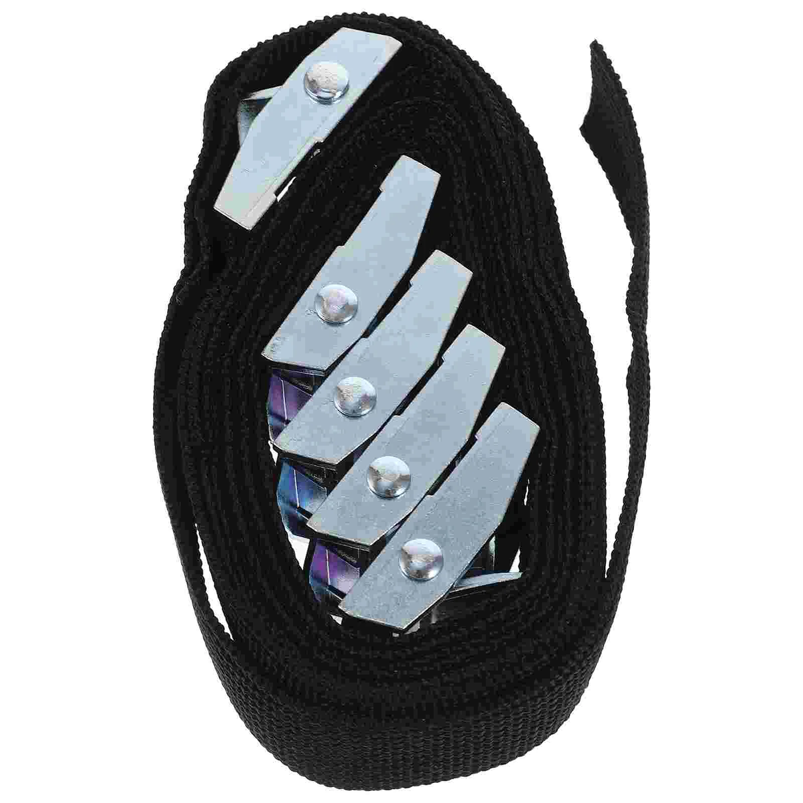 Correas de trinquete de 5 piezas, Cuerdas elásticas ajustables, Mini cinturón para camiones, carga de amarre