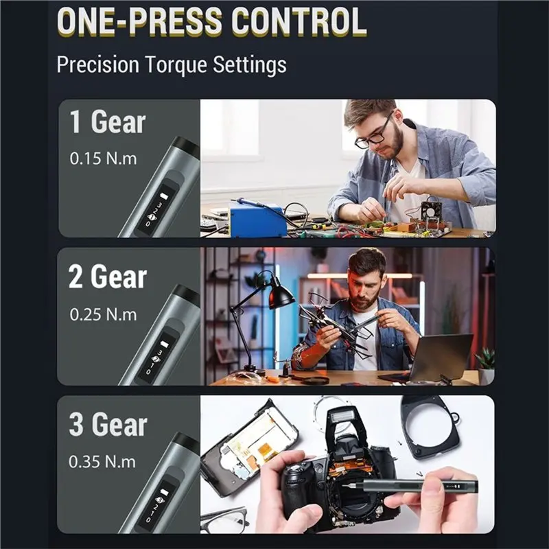 TFORU-Mini Electric Screwdriver Set For Phone & Laptop Repair - 28-In-1 Cordless Rechargeable