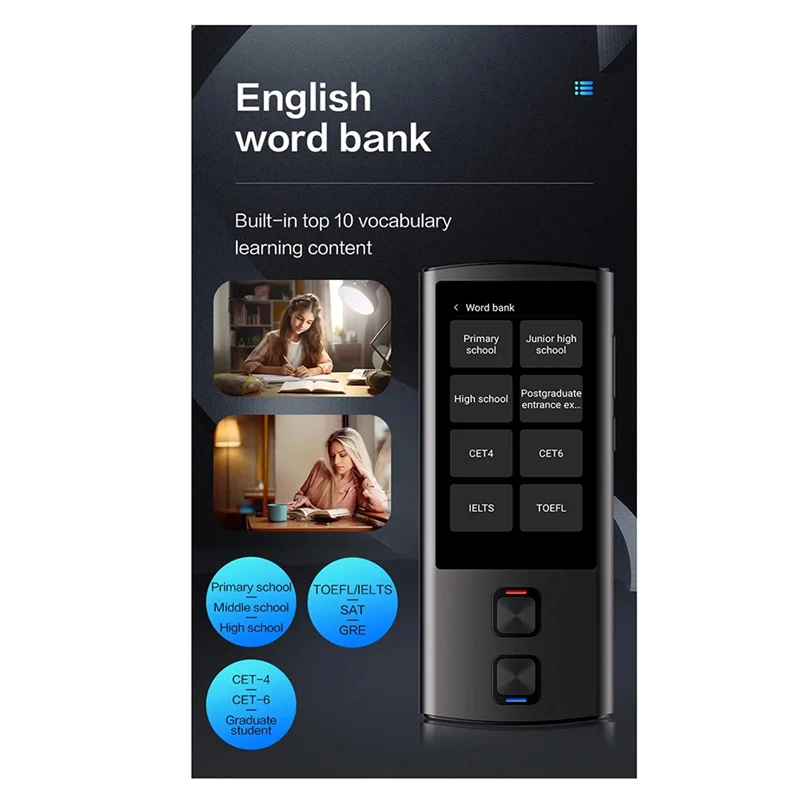 

B50B-Wifi Real Time Multi Language Translation Device Instant Voice Translator Electronic Dictionary T17 Offline Translation