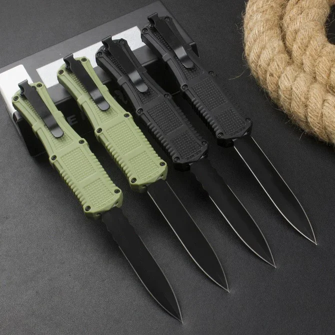 Paodin BM3370GY Pocket Knife CPM-D2 Blade Dual Action Grivory Handle Tactical Self Defense Hunting EDC Survival Tool Knives