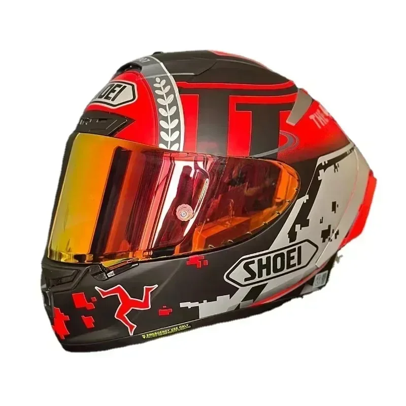Shoei X-Spirit 3 Isle of Man TT Full Face Helmet X-Fourteen X-14 X14 Motorcycle Helmets Riding Motocross Racing Motobike Helmet