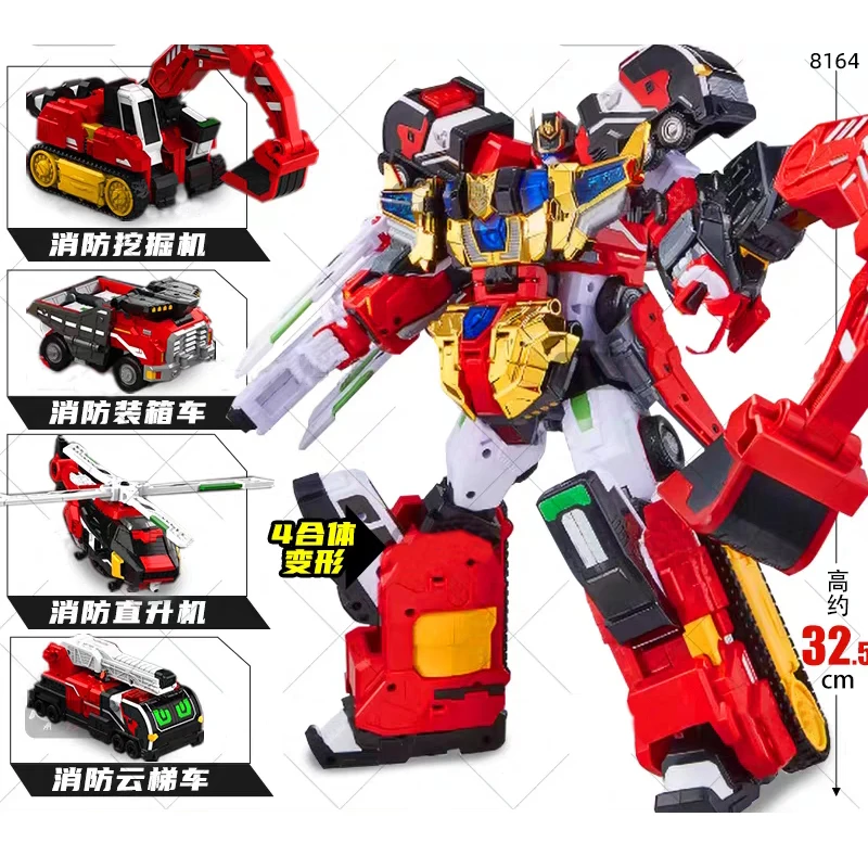 Transformerende Cardbot S BLASTRAIN Diesel Trein Actiefiguur - Transformerende Robot Vliegtuig & Raceauto Model Speelgoed Cadeau