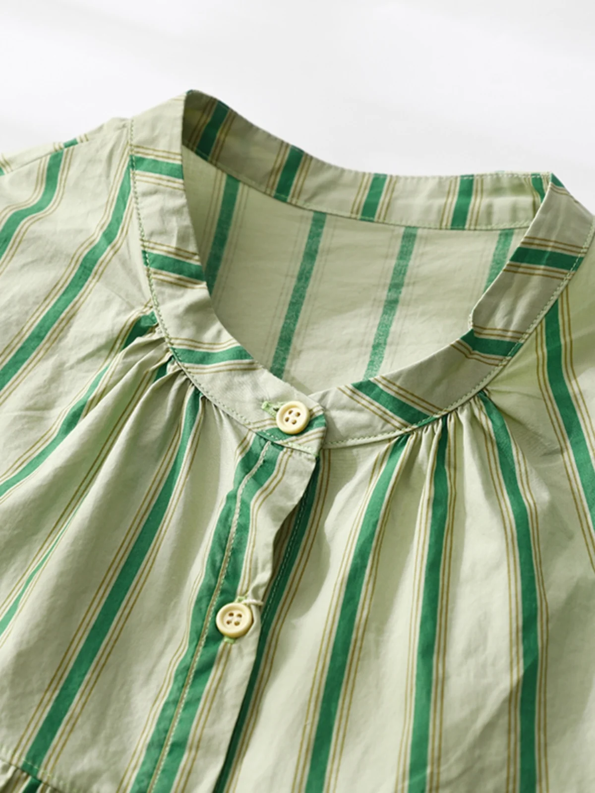 العلامة التجارية الجديدة اليابانية Sle مخطط دمية irt ort Sve الوقوف طوق التخسيس المرأة الأعلى خمر تخفيف Sle فضفاضة تناسب #3