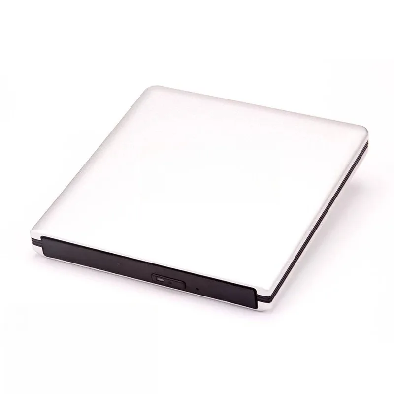For External Portable Blu-ray DVD Burner Optical Drive, Support 3D, Universal for Desktop and Laptop