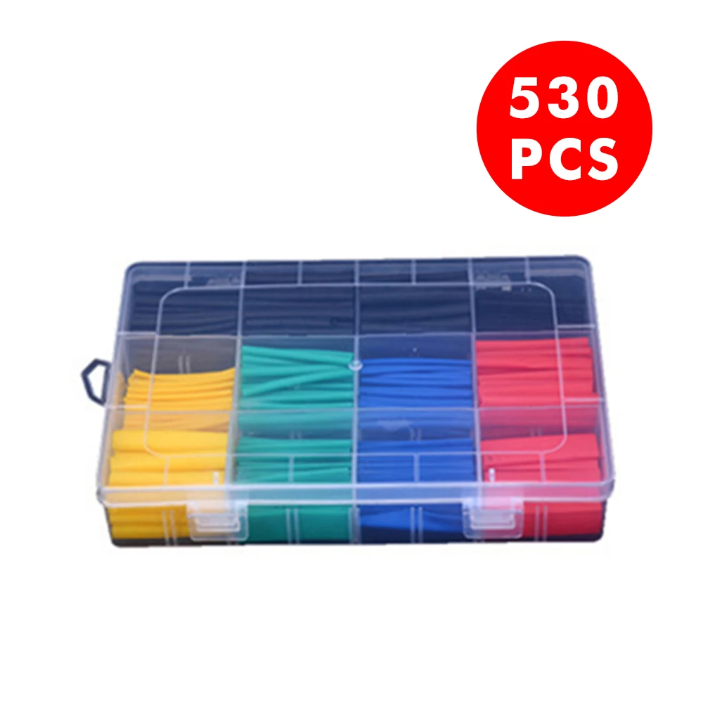 127Pcs Heat Shrink Tube Heat Shrink Wrapping Kit Termoretractil Car Shrinking Tubing Assorted