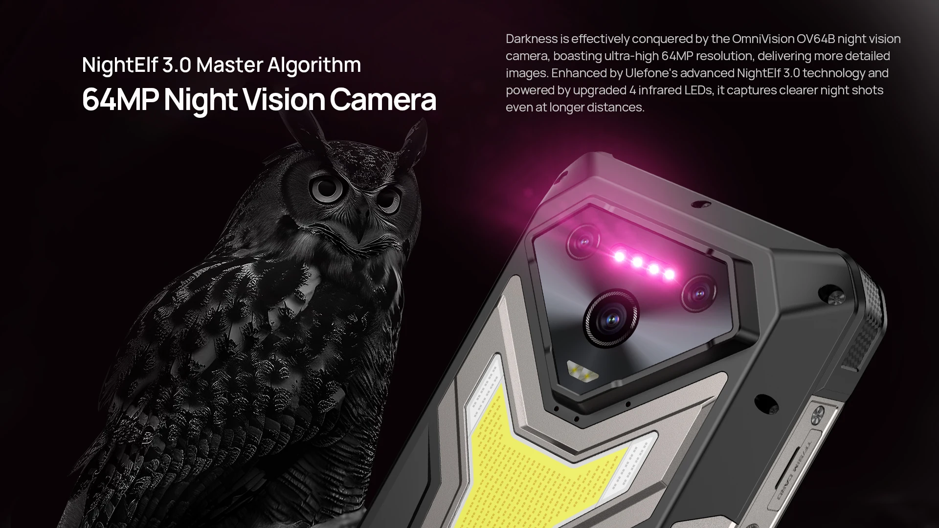 Ulefone Armor 34 Pro+ Projector Rugged Phone 16GB+512GB Night Vision 6.95'' Android 15 Dimensity 7300 25500mAh 5G Smartphone
