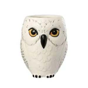 ハリー・ポッター3次元3DレリーフマグHedwig Owl Mug入学通知メッセンジャーセラミックカップOwl Mug Office Coffee Cup 12ベストセールスヘドウィグフクロウ-4