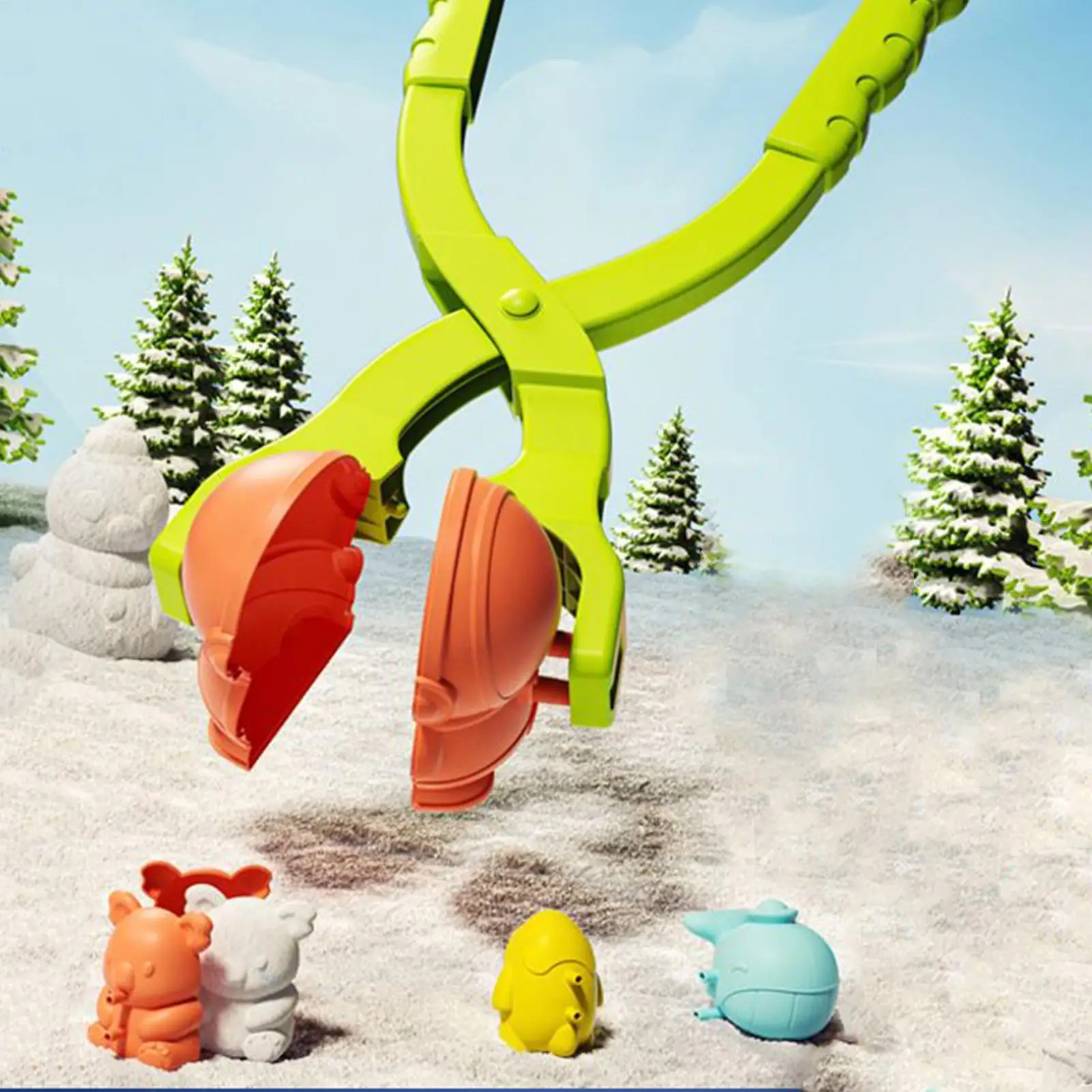 صانع كرات الثلج، أنشطة مضحكة محمولة للأطفال في الشتاء، ألعاب لعب الثلج، صانع الكرات لألعاب السفر الخارجية، الفناء الخلفي، الشرفة الشاطئية