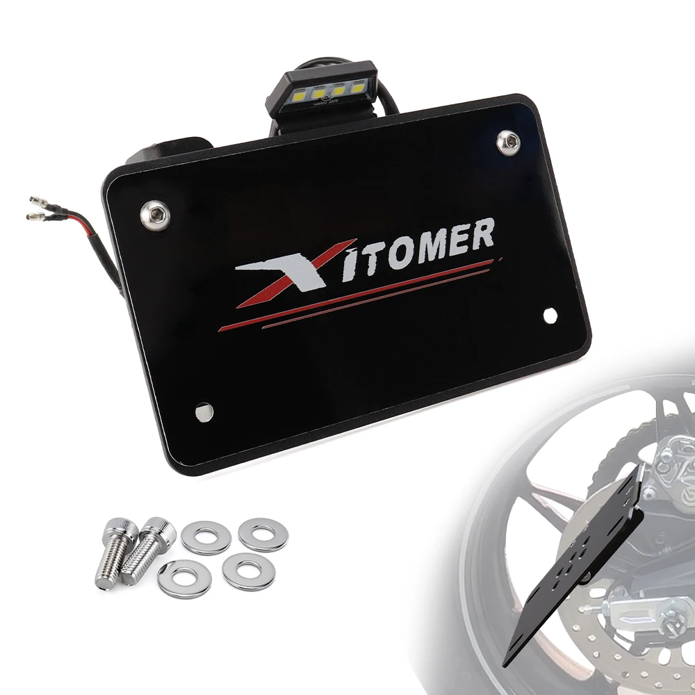 

Motorcycle Side Mount License Plate Holder Bracket Fender Eliminator Kit 700 CLX Sport / Heritage 2022 2023 2024 2025 For CFMOTO