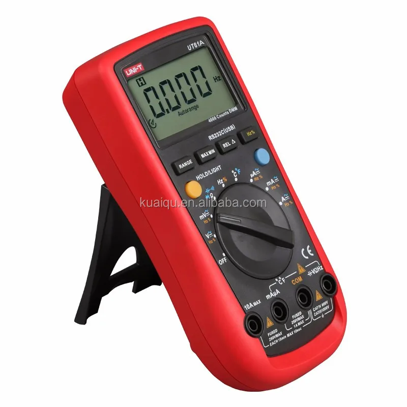 Digital Multimeter UNI-T UT61A High Reliability Professional Electrical Handheld Tester CD Backlight & Data Hold Multimeter