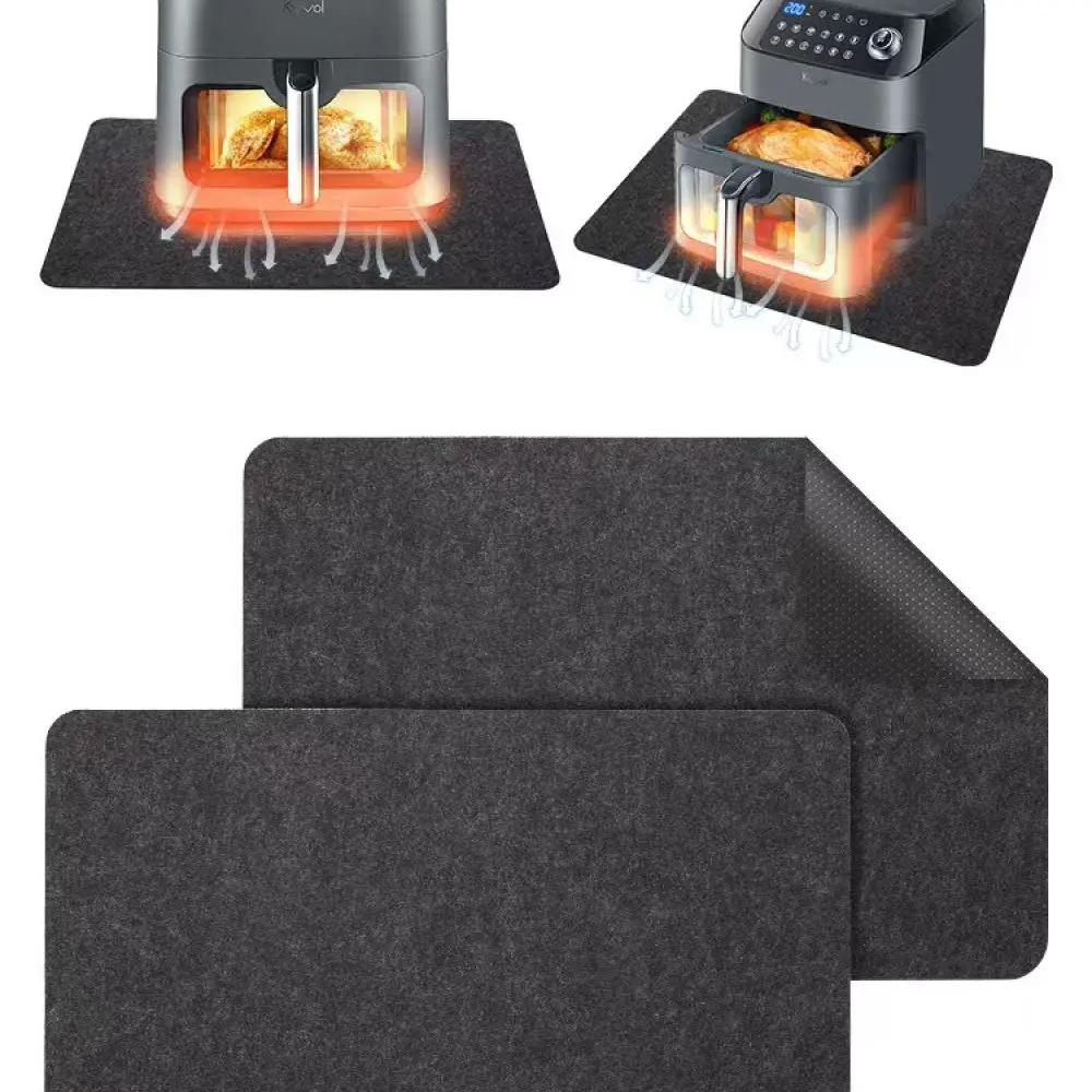Kitchen Countertop Heat Pad For Air Fryer Coffee Maker Non Slip Felt Slider Mat Protective Heat Proof Shield
