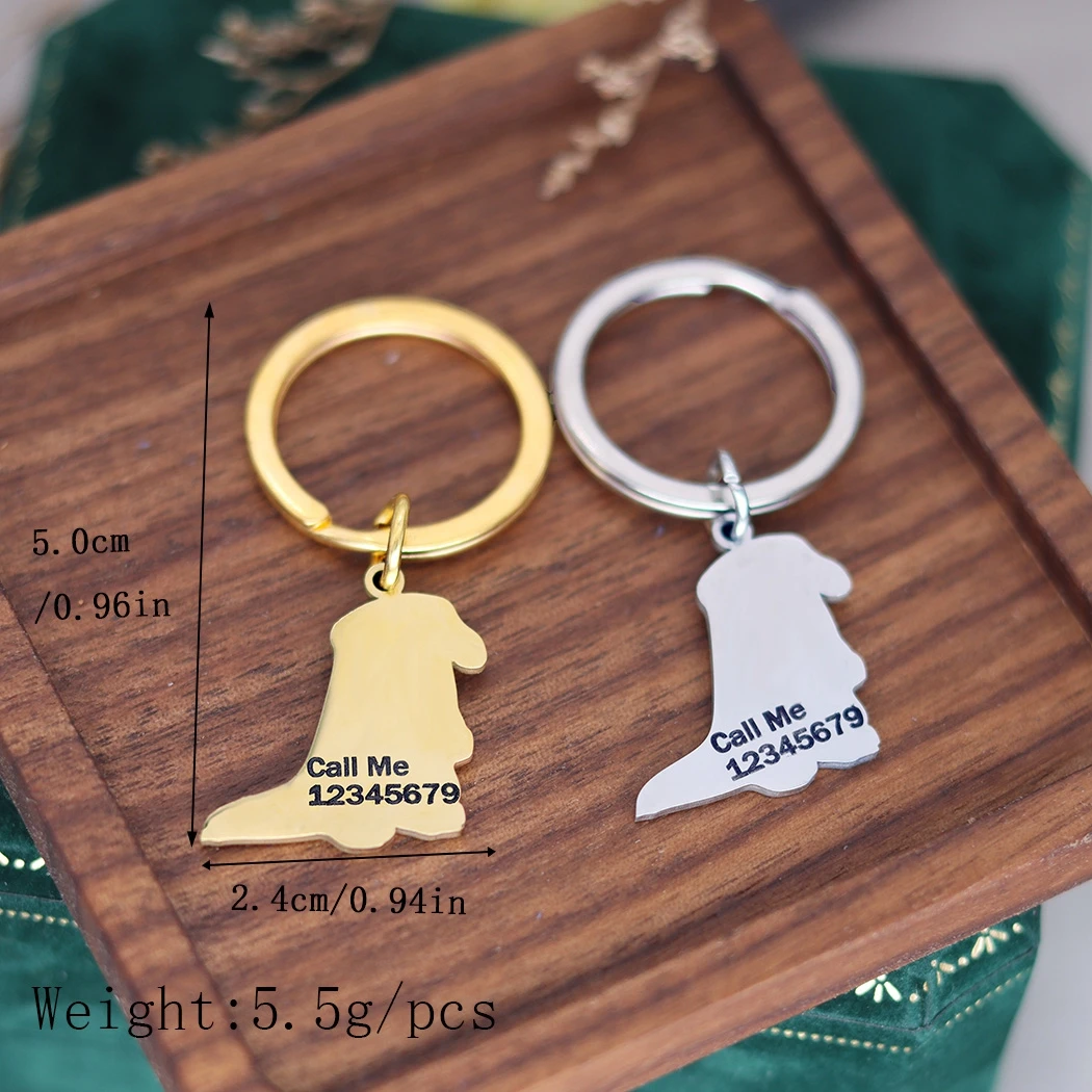 Curious And Cute River Otter Pendant Custom ID Phone Tag Key Chain for Men and Women Party Jewelry Accessories Gift