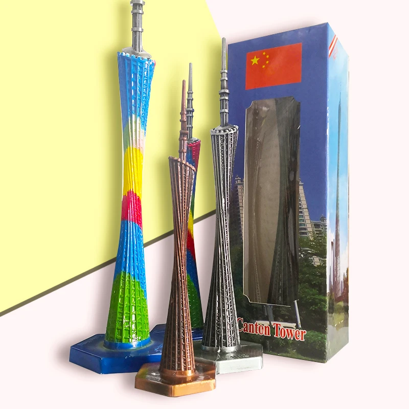 Tourist commemorative metal three-dimensional decoration of Guangzhou Tower