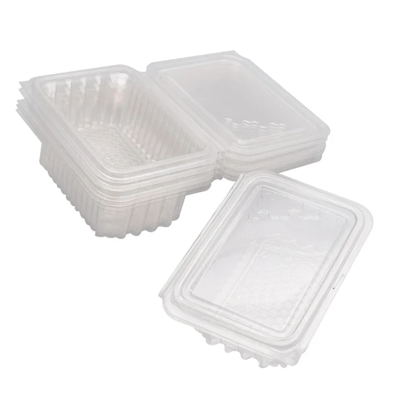 10 Pcs Honeycomb Square Box Package Food Grade Plastic Comb Honey Box for Honey Sale Beekeeping Tools Beehive Equipment