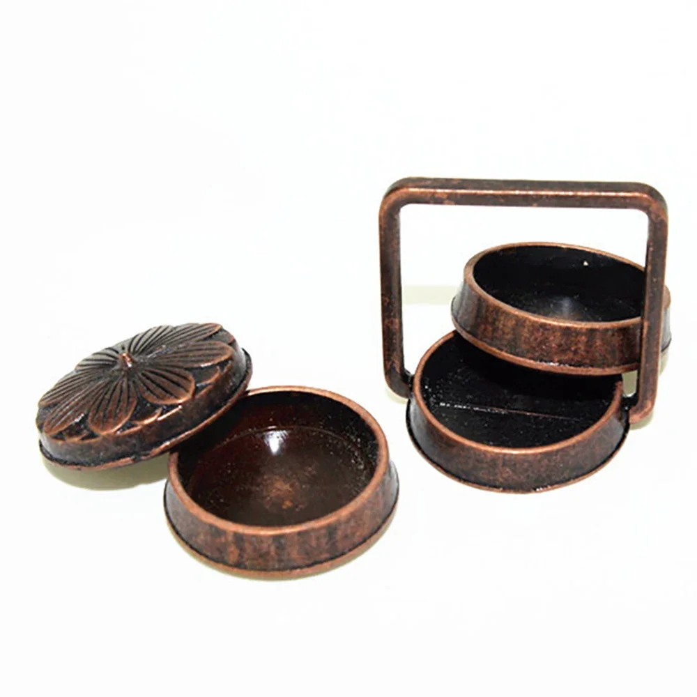 1/12 Dollhouse Miniature โลหะ Vintage อาหารตะกร้ามินิตะกร้าอาหารของเล่นสําหรับตุ๊กตาอุปกรณ์ House ตกแต่ง ob11 bjd