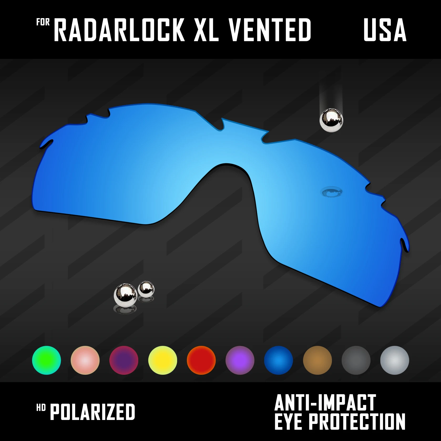 OOWLIT Polarized Lenses Replacements For Oakley Radarlock XL Vented OO9196 OO9170 Sunglasses - Multi Colors