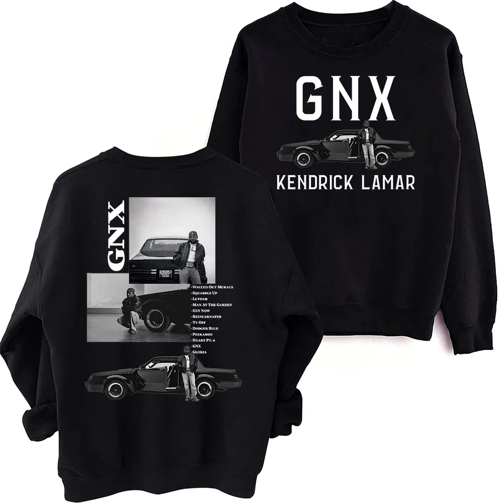 Kendrick Lamar GNX Tour Sweatshirt Oversized Harajuku Round Neck Long Sleeve Sweatshirts Music Tour Fans