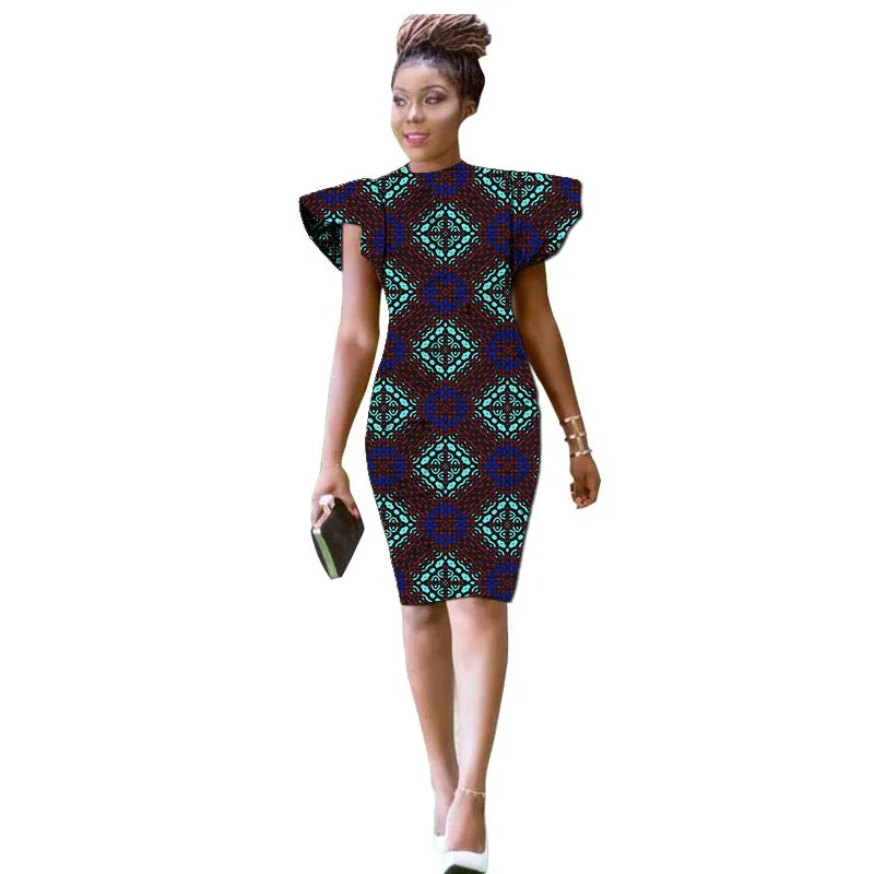 bodycon african print dress BIBI MIDI BODYCON DRESS – Luse Couture
