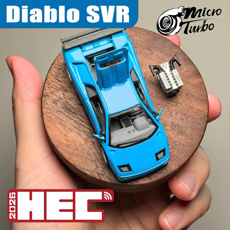 Micro Turbo 1/64 Diablo SVR HEC 2026 Alloy Motor Vehicle Toy Die