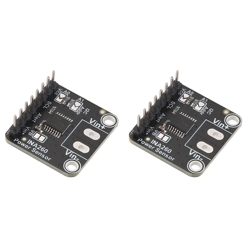 【Sleek Design】2X INA260 Detection Sensor Module High Or Low Side Voltage Current Power Sensor Portable Module
