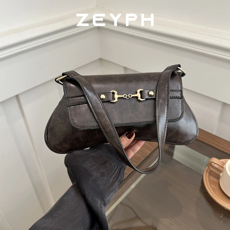 

Zeyph Retro Frosted Leather Large Tote Bags for Women 2025 Winter Female Shoulder Bag Females Hand Bag New Handbags