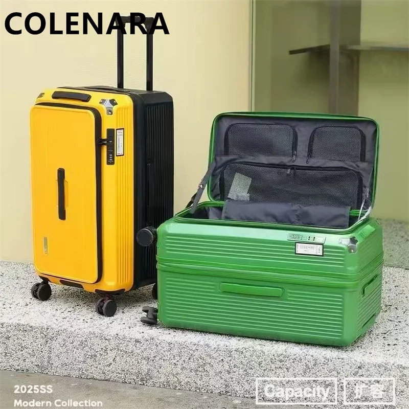 

COLENARA 20"24"26"28 Inch Student Suitcase Large Capacity Trolley Case PC Boarding Box Women's Password Box Luggage Travel Bag