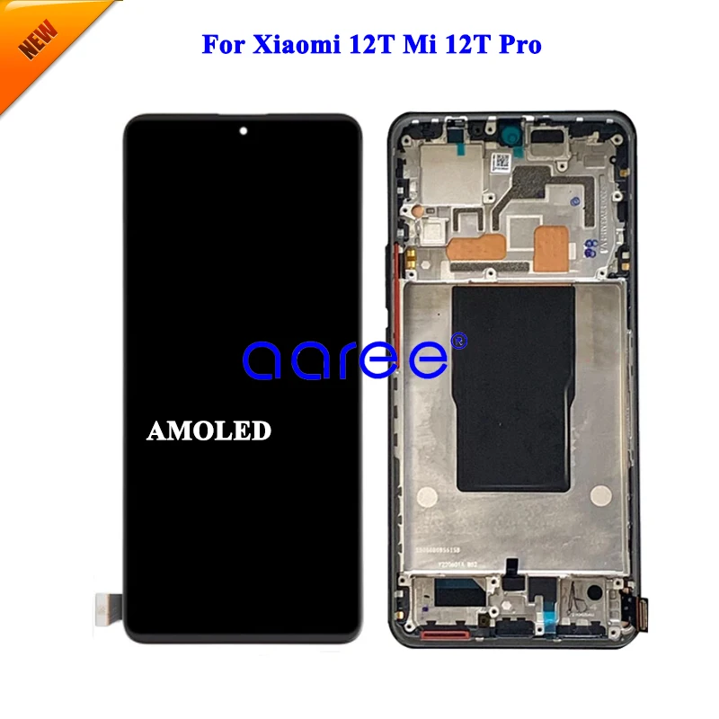 AMOLED LCD Display Original For Xiaomi Mi 12T LCD For Xiaomi Mi 12T Pro LCD Display LCD Screen Touch Digitizer Assembly