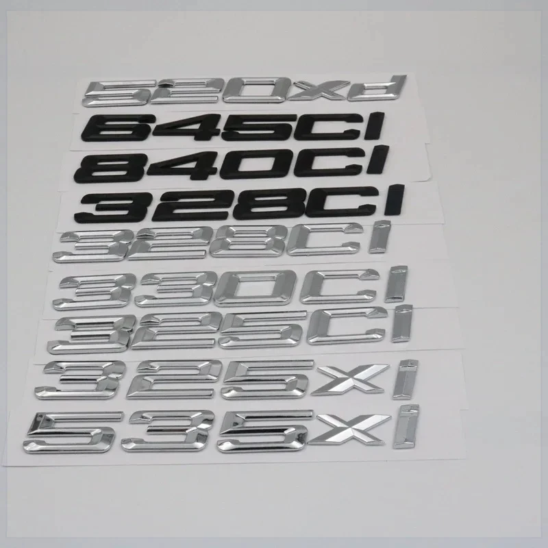 For 328ci 330ci 325ci 325xi 535xi 520xi 528xi 530xi 520xd 530xd 525xd 330xd 320xd 335is Emblem Letter Logo Stickers Accessories