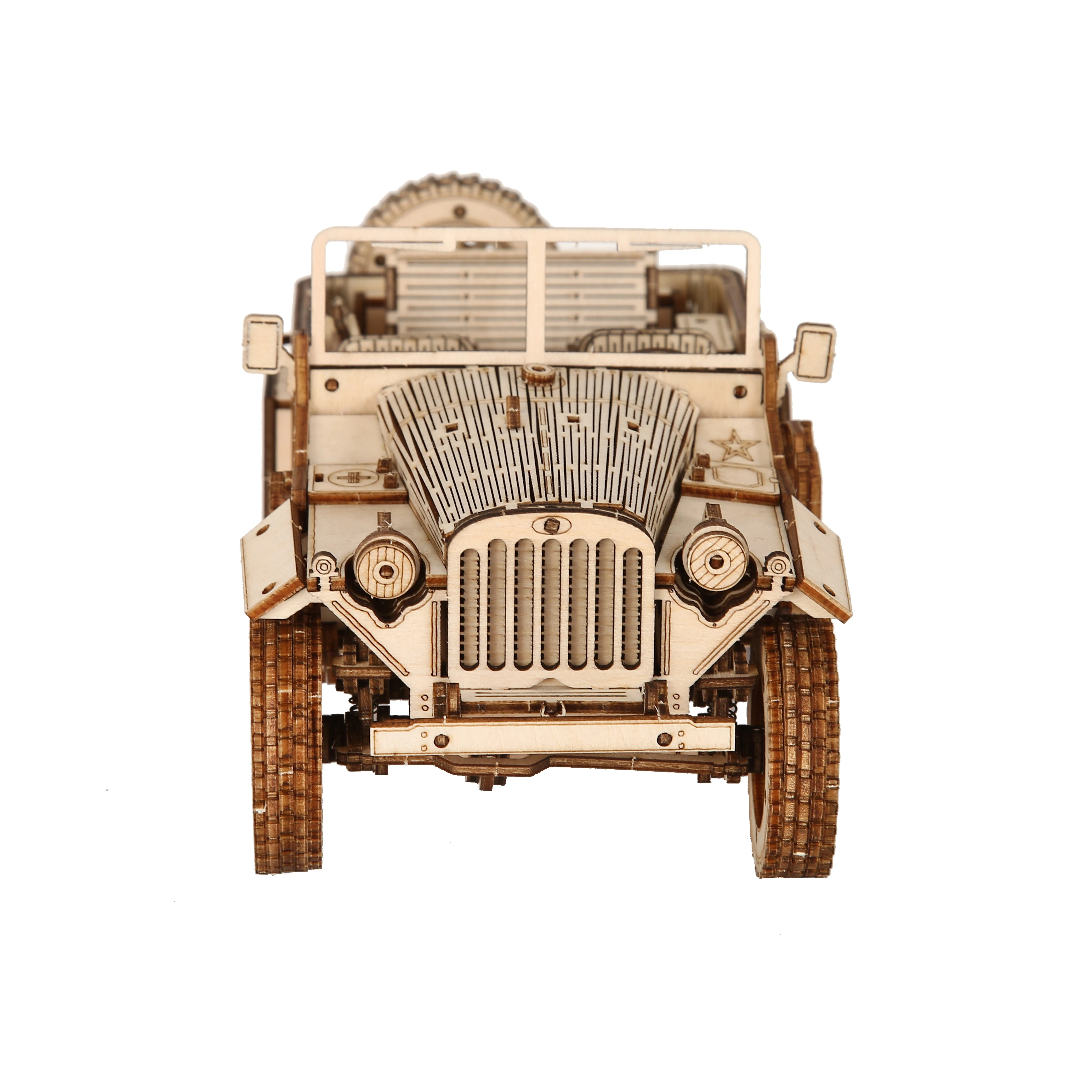 Jeep modèle puzzle 3D en bois, kits de construction de nuits, jouet à assembler soi-même, cadeau d'anniversaire pour enfants et adultes, décoration d'intérieur