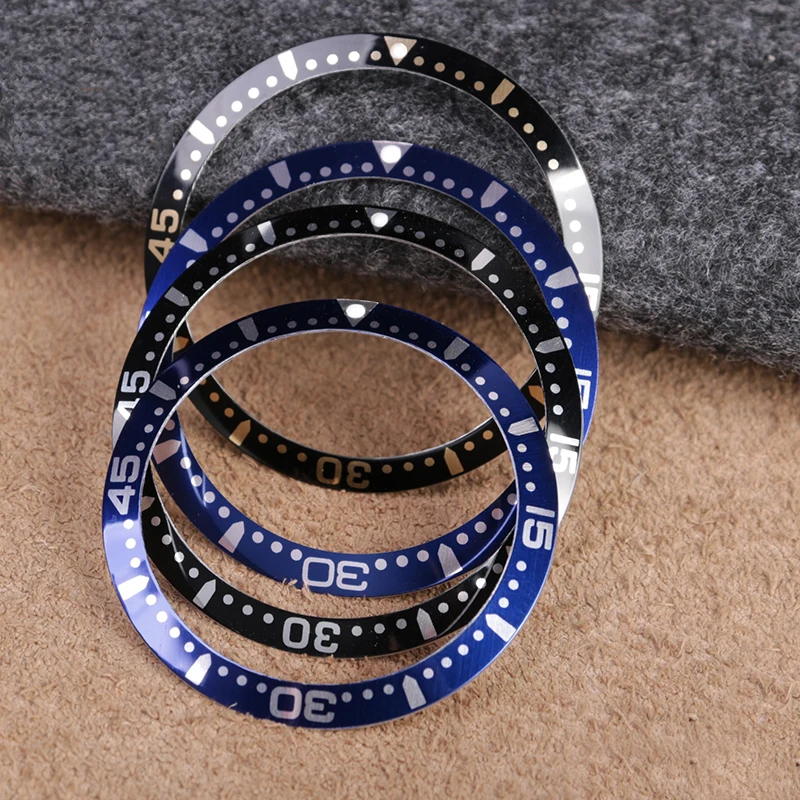 For Longines Concas Diving Bezel Inlay Ring Graduation ringCeramic39 41mm Black Blue White Aluminum Ring Mouth Watch Accessories