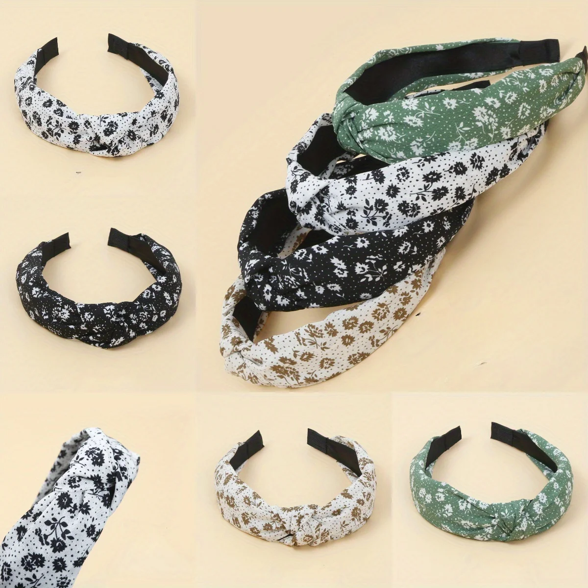 

Floral Headband Wide Design Non-Slip Comfort for Women Girls Spring Summer Vacation Dating Daily Hair Accessories Headwear