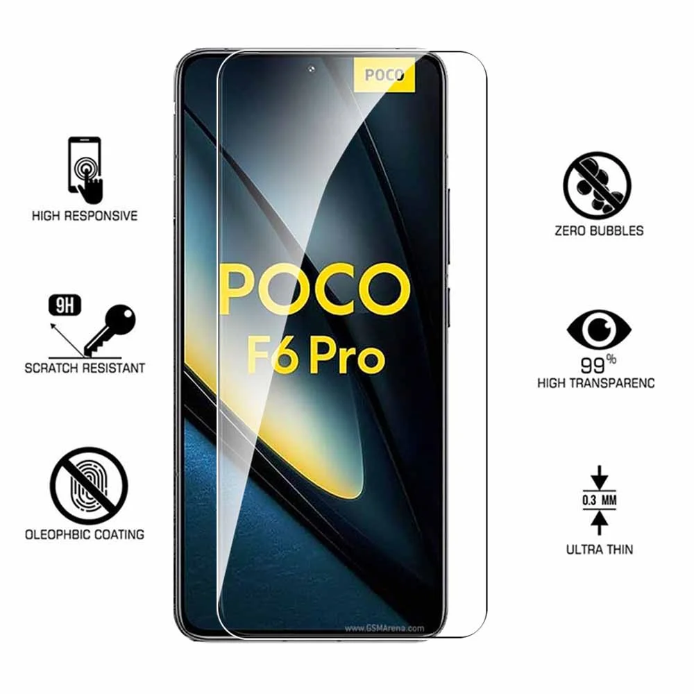 Xiaomi Poco f6 pro用スクリーンプロテクター,カメラレンズ保護,小さなpoccox6 f 6 f6 pro 6pro f6pro 5g,2in 1