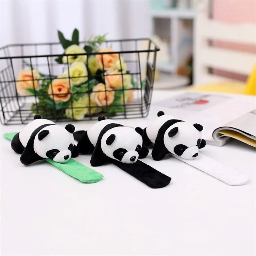 Stuffed Animal Panda Wristband Wrist Decoration Comfortable Plush Hand Ring Plush Toy Super Soft Clap Circle Toy Party Favor