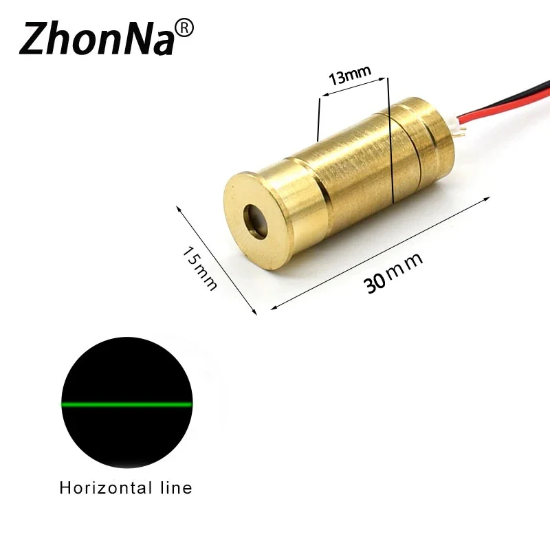 532nm45 Green line Laser Module DC3-5VHorizontal Cross is Optional for WoodStone Cutting Positioning Line Factory Direct Sales