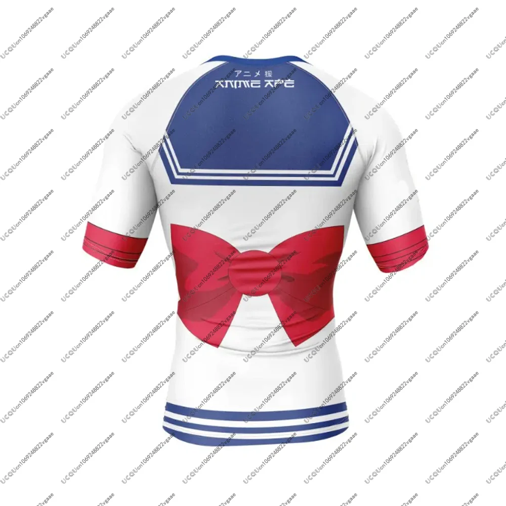 S-بحار القمر طفح الحرس ملابس رياضية الرجال الفتيان تي شيرت بنطال قصير تي شيرت السراويل البرازيلي جيو جيتسو الصالة الرياضية مجموعة 2 قطعة الخريف الشتاء