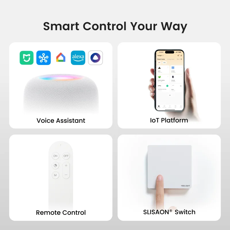 Yeelight Smart Slim LED Ceiling Light Eye Protection Warm White/Cool White Light Wifi Voice Control Suitable For Mi Home APP