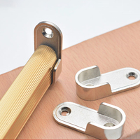 2pc Wardrobe Clothes Tube Support Closet Rod Pole End Bracket Thickening Holder Furniture Accessories Clothes Hanging Rod Holder