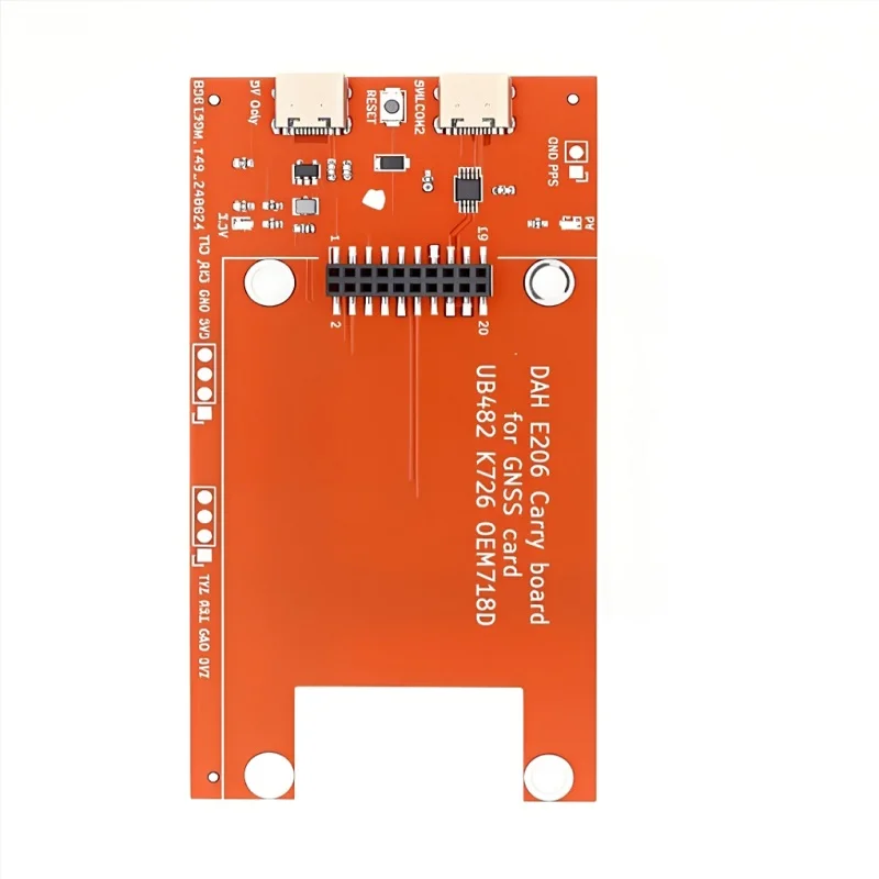 E206 Rtk Gnss Card Gps Receiver Carrying Board for Ub482 K726 Oem718D Um982 Um960 High-Precision Positioning Differential Board