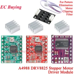 10Pcs/1pc Reprap Stepper Motor Driver Module Board A4988 DRV8825 Motor Clipping Filter Heat Sink For 3D Printer Accessories
