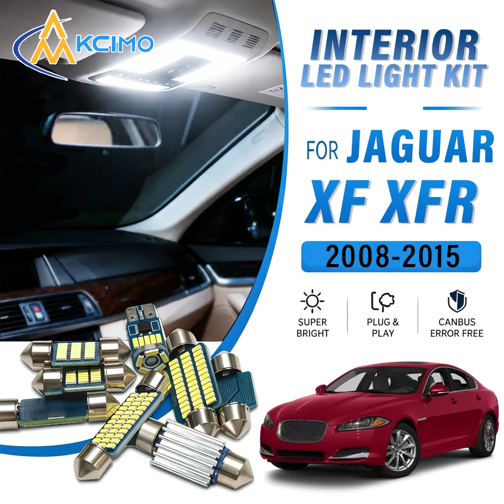 For Jaguar XF XFR 2008-2015 Canbus Compatible Auto Interior LED Lamps, Car Indoor Light Bulbs, OEM Replacement